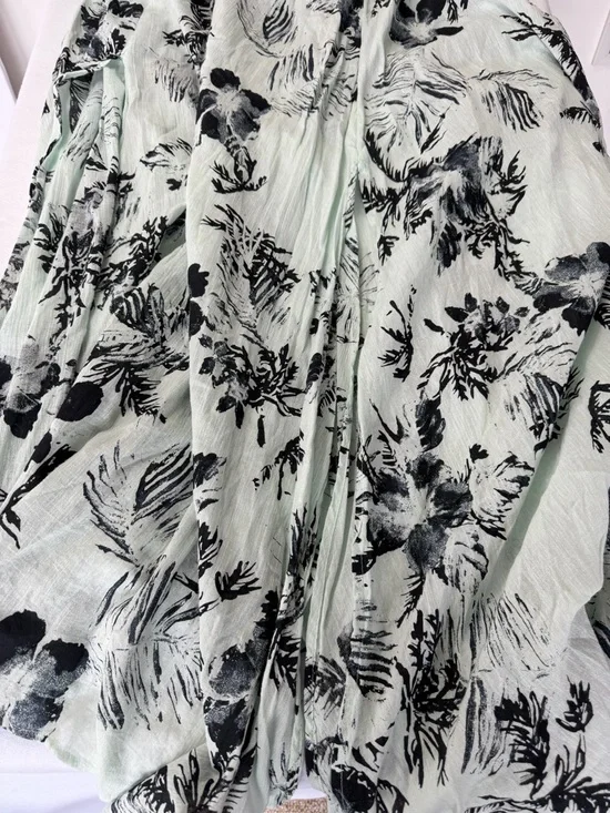 Free People Floral Maxi Dress Open Back Halter Boho Mint XS - Picture 9 of 9